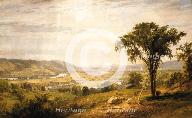 Wyoming Valley, Pennsylvania, 1864. Creator: Jasper Francis Cropsey.