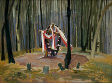 Common Grave of Polish Legionnaires Fallen at Lowczówek, 1915 Creator: Henryk Uziemblo.
