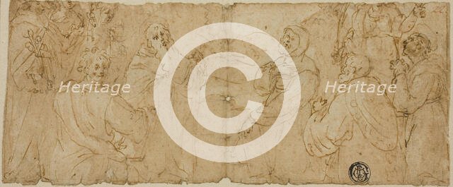 Franciscan Saints in Adoration, n.d. Creator: Unknown.