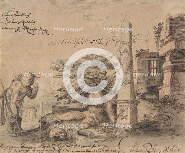 Allegory of the Transience of Life, 1618. Creator: Christian Richter.