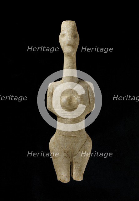 Cycladic figurine, Early Cycladic I Period, c3100-c2800BC. Artist: Unknown.