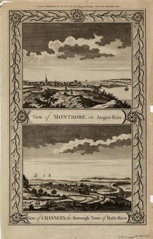 View of Montrose in Angus-shire and View of Channenry, the Borough Town of Ross-shire. Creator: Alexander Hogg.