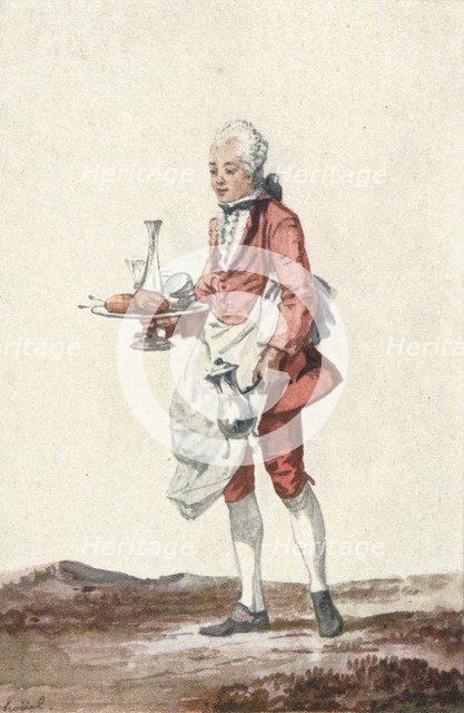 La Bouquetiere Garcon Cafetiere, c18th century, (1903). Artist: Jean-Pierre Houel