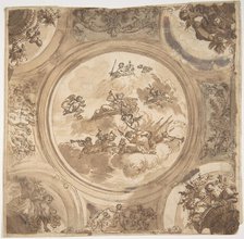 Ceiling Design with an Allegory of Victory, n.d.. Creator: Daniel Marot.