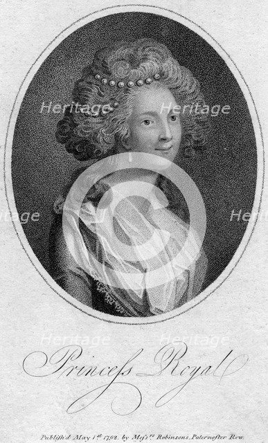 Princess Royal, 1792. Artist: Unknown