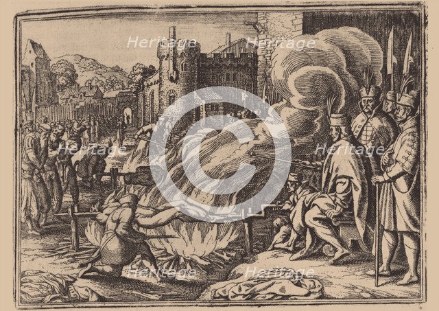 Tsar Ivan the Terrible tortures his rivals in Livonia, 17th century. Artist: Anonymous  