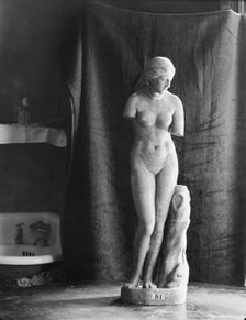 Vomilas sculptures, 1932 June. Creator: Arnold Genthe.