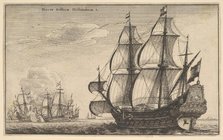 Dutch Warships (Naves Bellicæ Hollandicæ), 1647. Creator: Wenceslaus Hollar.