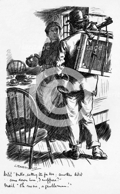 'Oh No Sir A Genlteman', c1899. Artist: Leonard Raven-Hill.