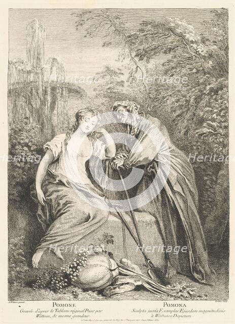 L'oeuvre d'Antoine Watteau (volume I), c. 1740. Creator: Various Artists after Antoine Watteau.