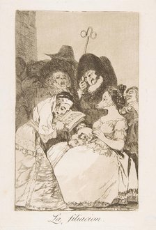 Plate 57 from 'Los Caprichos':The filiation (La filiacion.), 1799. Creator: Francisco Goya.