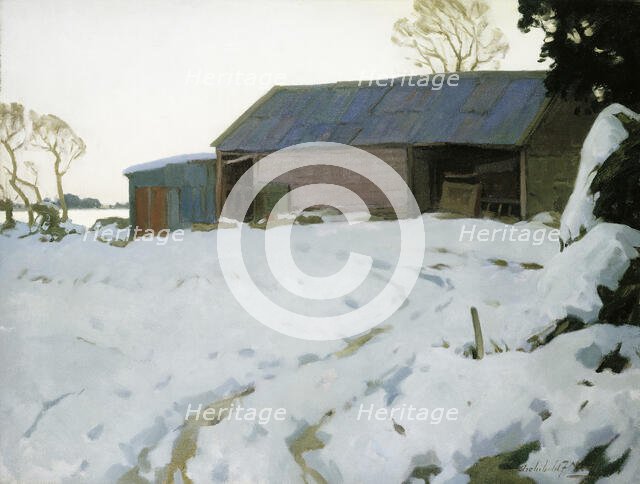 Mrs Middleton's shed, c1945. Creator: Archibald Frank Nicoll.