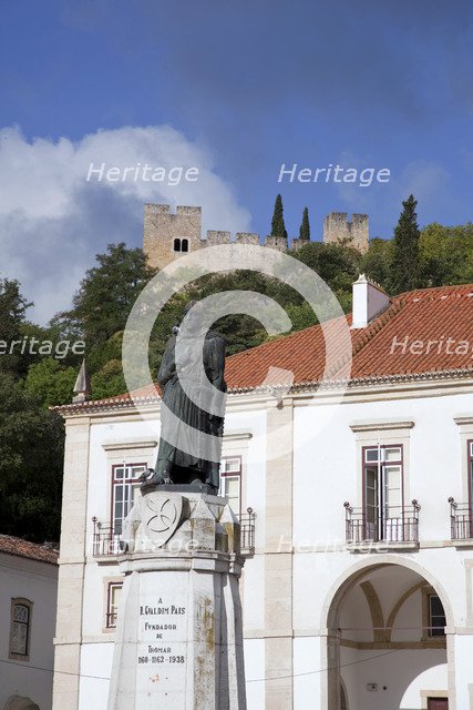 Statue of Gualdim Pais, Tomar, Portugal, 2009. Artist: Samuel Magal