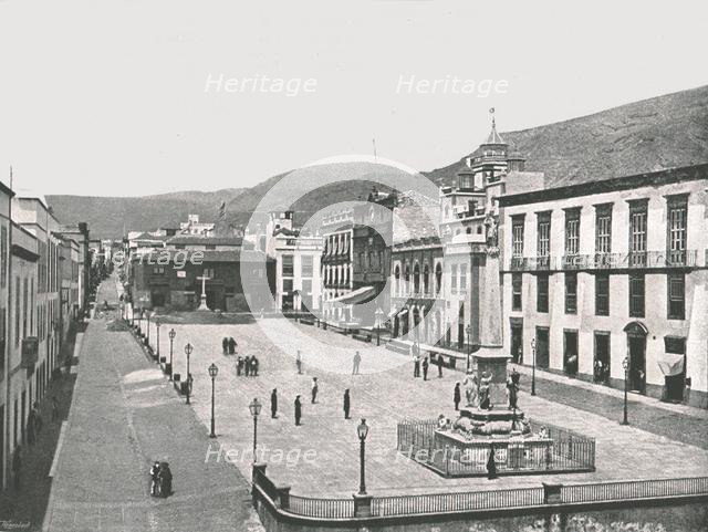 Plaza de la Candelaria, Santa Cruz de Tenerife, Canaries, Spain, 1895.  Creator: Unknown.