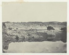 Rive Septentrionale du Nil (Village d'Abou-Koli), Vue Prise au Nord de Philoe; Nubie, 1849/51. Creator: Maxime du Camp.