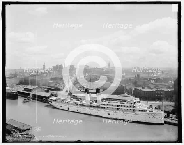 Looking up Main Street, Buffalo, N.Y., c1905. Creator: Unknown.