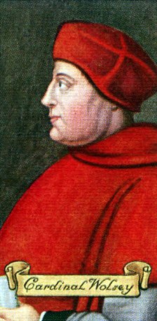 Cardinal Wolsey, taken from a series of cigarette cards, 1935. Artist: Unknown