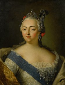 Portrait of Empress Elizabeth of Russia (1709-1762). Creator: Anonymous.