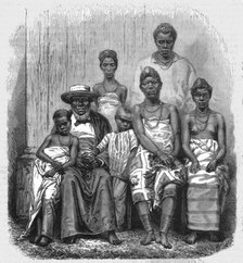 'The chief Kringer, and his family; The Gaboon.', 1875. Creator: Unknown.