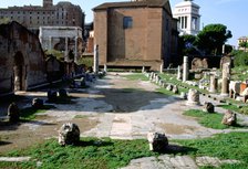 The Basilica Aemilia, Rome, Italy. Artist: A Lorenzini