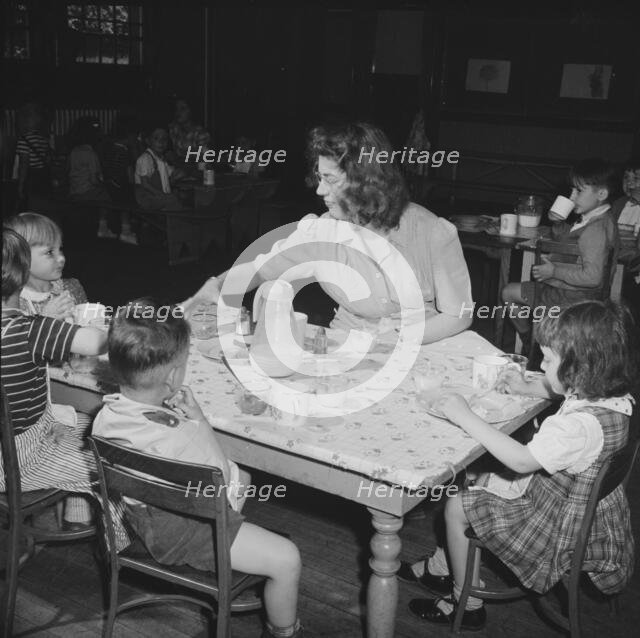 A child care center, opened September 15, 1942, for thirty child..., New Britain, Connecticut, 1943. Creator: Gordon Parks.