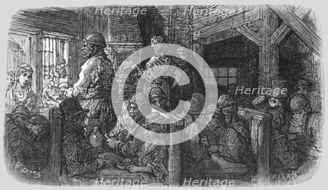 'Coffee Shop - Petticoat Lane', 1872.  Creator: Gustave Doré.