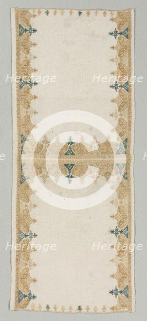 Pillow Cover, 1700s. Creator: Unknown.