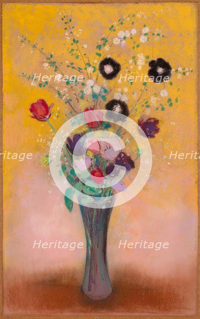Vase of Flowers, 1916. Creator: Odilon Redon (French, 1840-1916).
