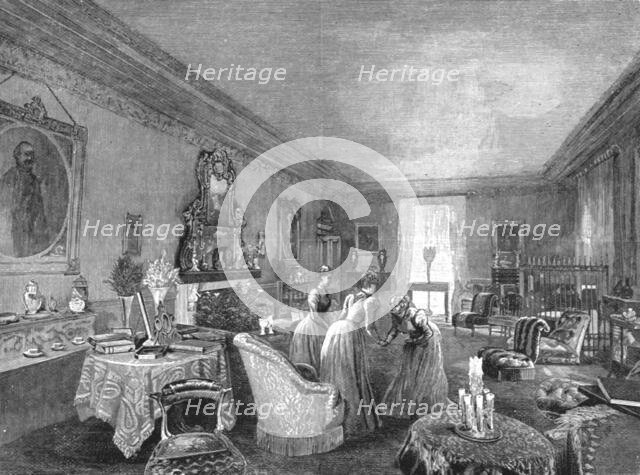 ''The home of TRH Prince and Princess Christian, The Drawing Room, Cumberland Lodge', 1891. Creator: Unknown.