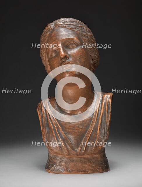 Bust of Niobe's Daughter, after the Antique, 1780. Creator: Anne Seymour Damer.