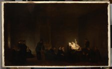 Death of Prince Adam Jerzy Czartoryski (1770-1861), 1863. Creator: Louis Francois Prosper Roux.