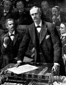 The Chinese Question: Mr. A. J. Balfour's Statement in the House of Commons, 1898. Creator: Unknown.