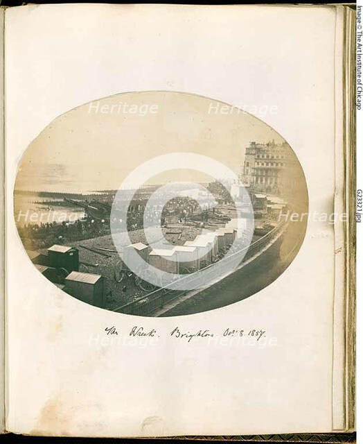 Untitled (The Wreck, Brighton), October 8, 1857. Creator: Unknown.