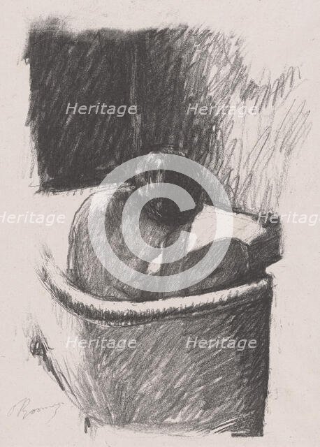 Le Bain (The bath).  From: 'Les Peintres Lithographes de Manet à Matisse: Album d..., c.1925. Creator: Pierre Bonnard.