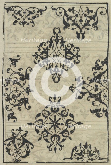 Livre de Moresques, page 14 (recto), 1546. Creator: Francesco di Pellegrino.