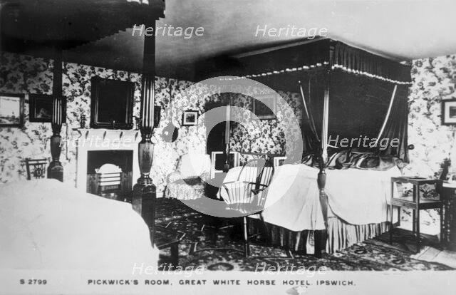 Pickwick's Room Great White Horse Hotel, Ipswich. Creator: Unknown.