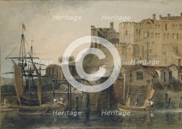 Chester Castle, c1805. Artist: JMW Turner.