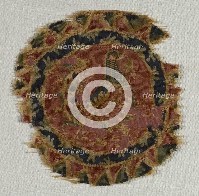 Roundel Fragment: Speckled-Breasted Bird, c. 740 - 760. Creator: Unknown.