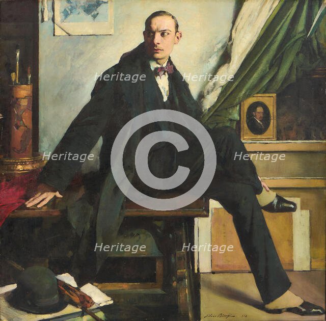 In the painter's studio, 1912. Creator: Bicchi, Silvio (1874-1948).