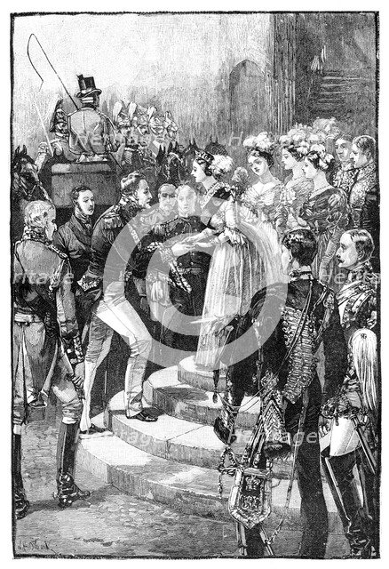 Reception of Louis Philippe at Windsor Castle, 1844, (1900). Artist: Unknown