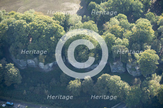 Prehistoric rock shelters, High Rocks, East Sussex, 2017. Creator: Historic England Staff Photographer.