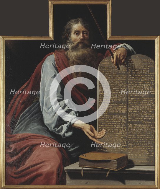 Moses with the Ten Commandments.