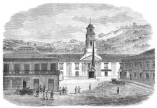 War between Spain and Chili: Plaza de la Intendencia at Valparaiso, where war...was proclaimed, 1865 Creator: Unknown.
