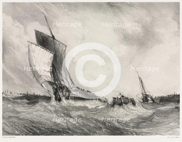 Six Marines: Return to Port, 1833. Creator: Eugène Isabey (French, 1803-1886); Morlot, Paris and McLean.