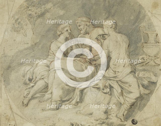 Lot and His Daughters, 17th century. Creator: Unknown.
