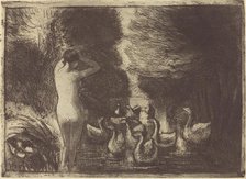 Baigneuse aux oies (Bathers with Geese), 1895. Creator: Camille Pissarro.