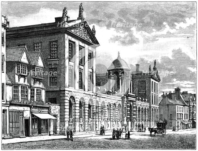 Façade of Queen's College, Oxford University. Artist: Unknown