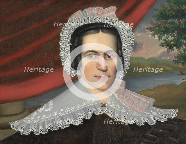 Woman with a Green Book (Louisa Gallond Cook), 1838. Creator: Erastus Salisbury Field.