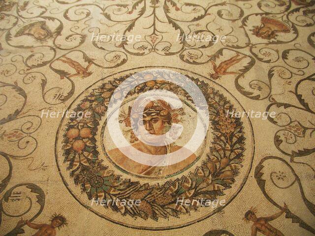 Mosaic, El Jem Museum, El Djem, Tunisia, 2009. Creator: Amanda Waite.