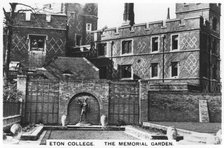 The Memorial Garden Eton College, 1936. Artist: Unknown